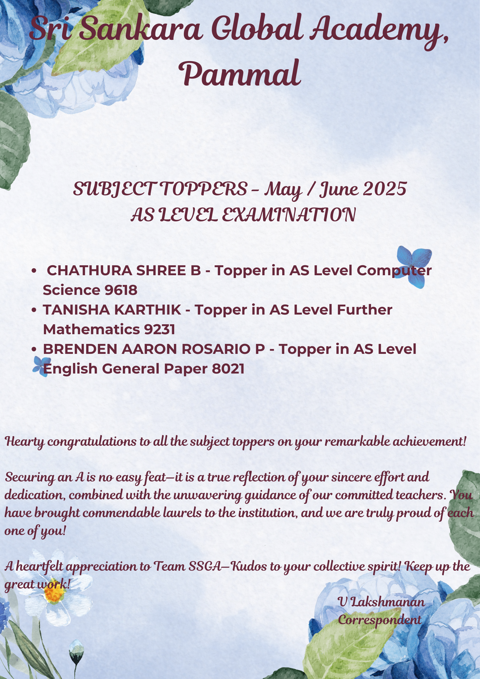 AS May:Jun subject toppers